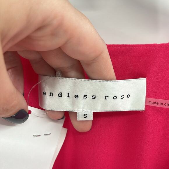 Endless Rose V-neck Puff Sleeve Maxi Dress - Pink - Small - New with tags - Picture 4 of 9